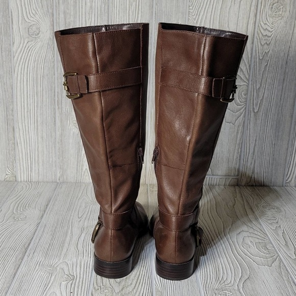 Nine West Tall Brown Leather Boots - Picture 8 of 16